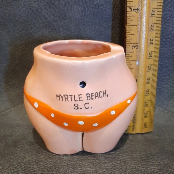 Vintage Myrtle Beach Bikini Bottom Souvenir Ashtray ~ Japan - Picture 6 of 7